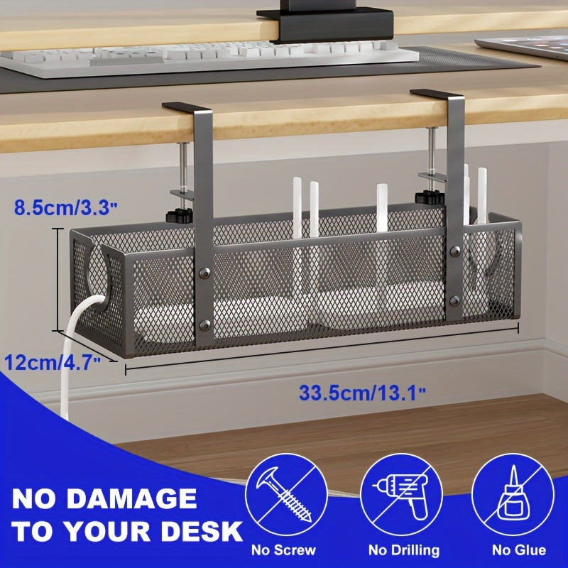 Under-Desk Cable/Cord Management Tray