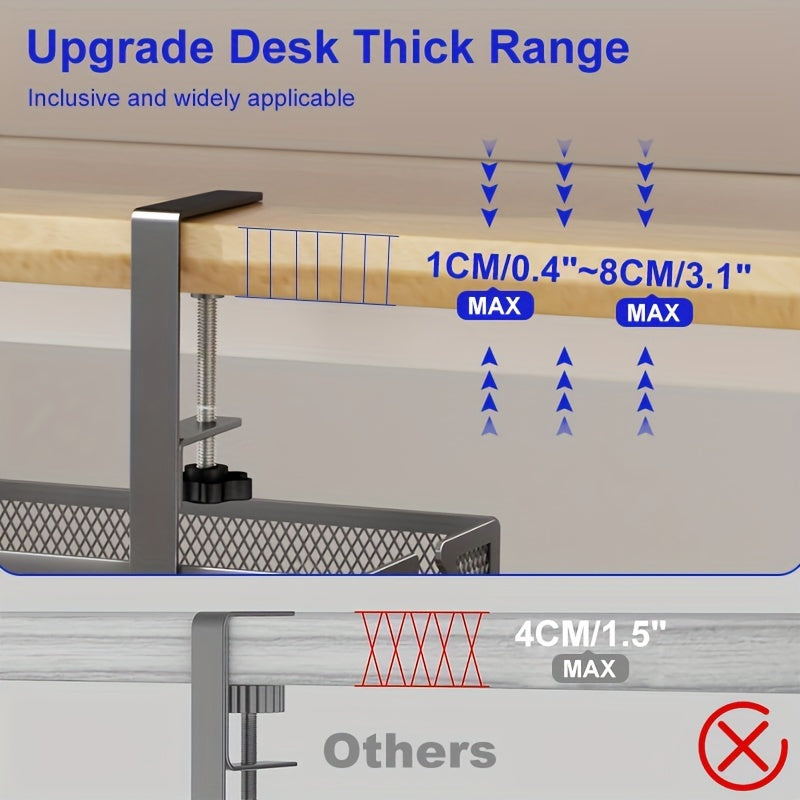 Under-Desk Cable/Cord Management Tray