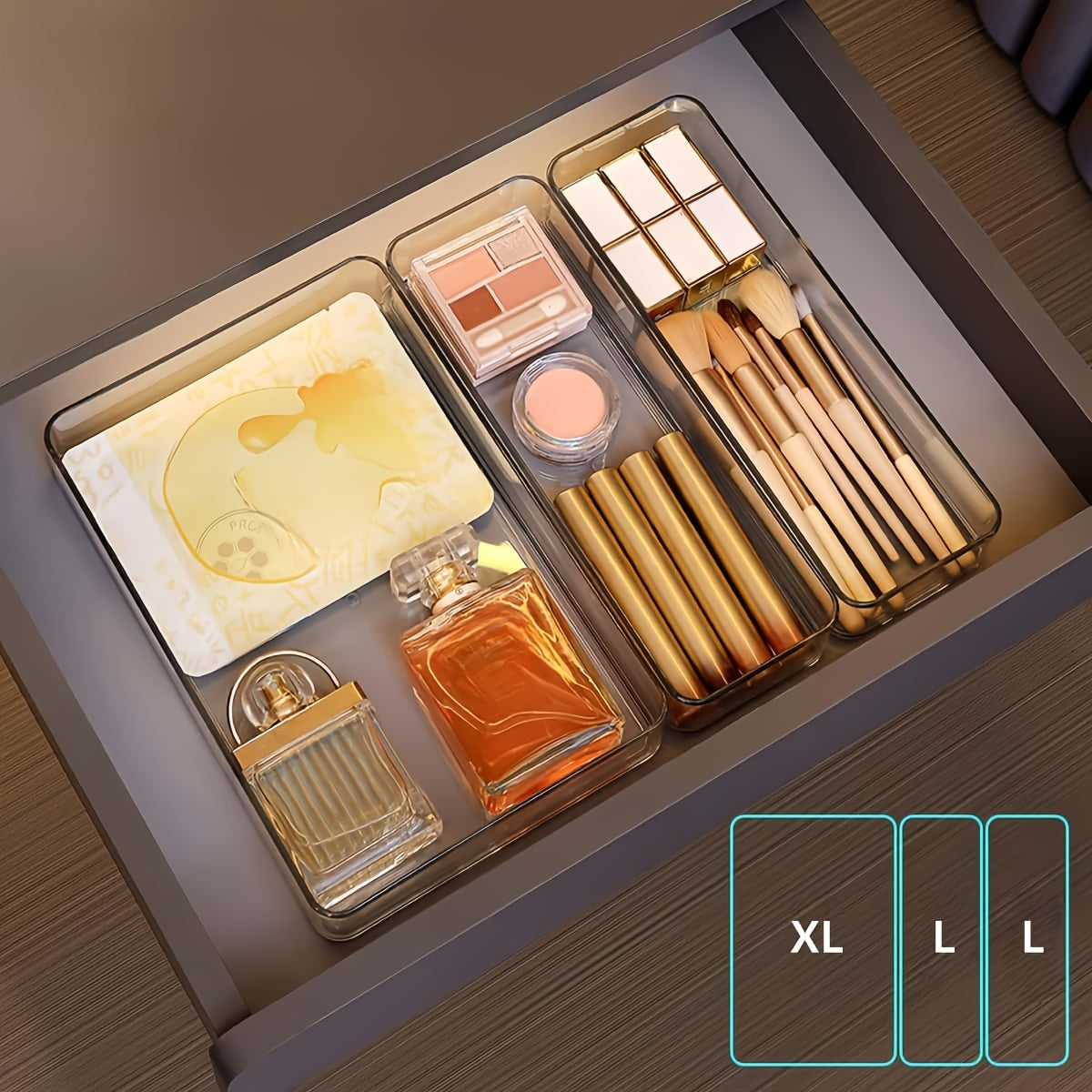 Multi-Drawer Plastic Desktop Organizer – Perfect for Keeping Your Drawers Organized!