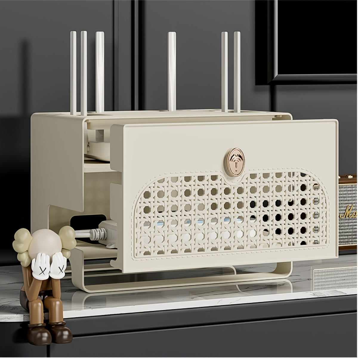 Multi-Functional Wire Organizer Box – Stylish, Clutter-Free Cable Management