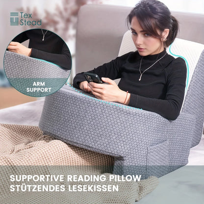 Soft Reading Pillow with Armrests – Ultimate Comfort for Gaming, Working & Lounging