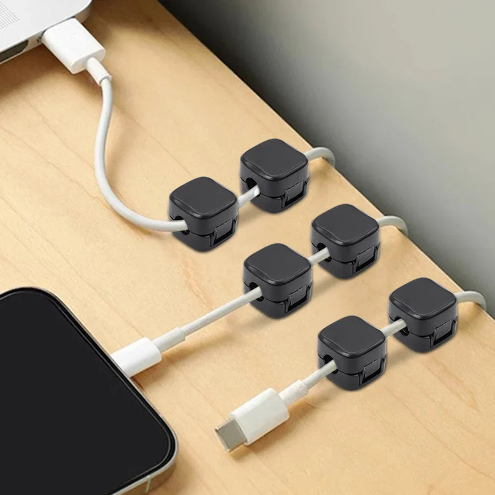 Magnetic Cable Organizer – Tidy Up Your Desk with Adjustable Cord Management