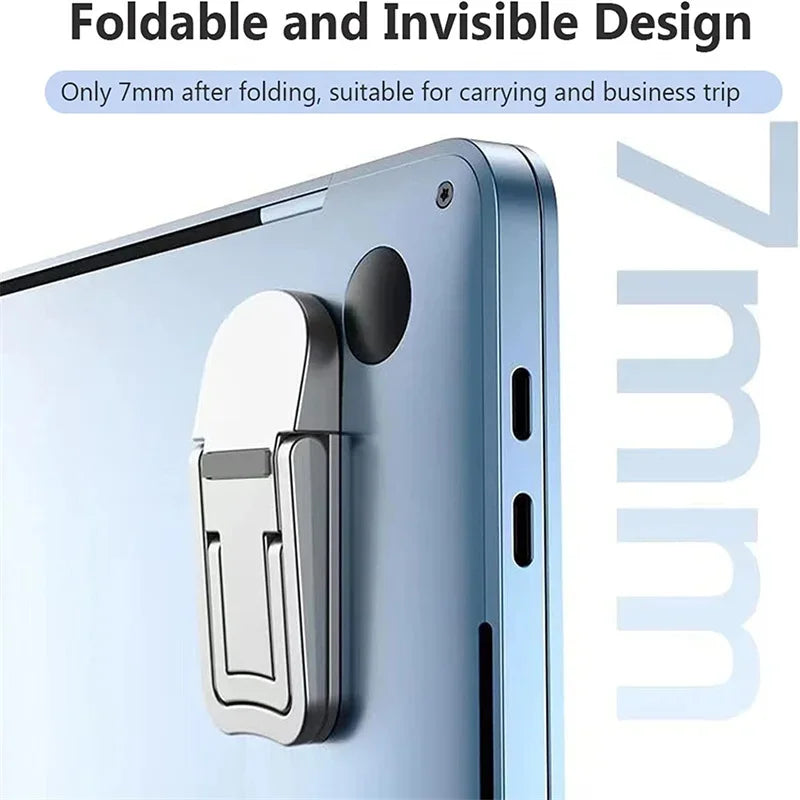 Portable Laptop Stand – Foldable, Adjustable & Invisible Design for MacBook & Notebooks