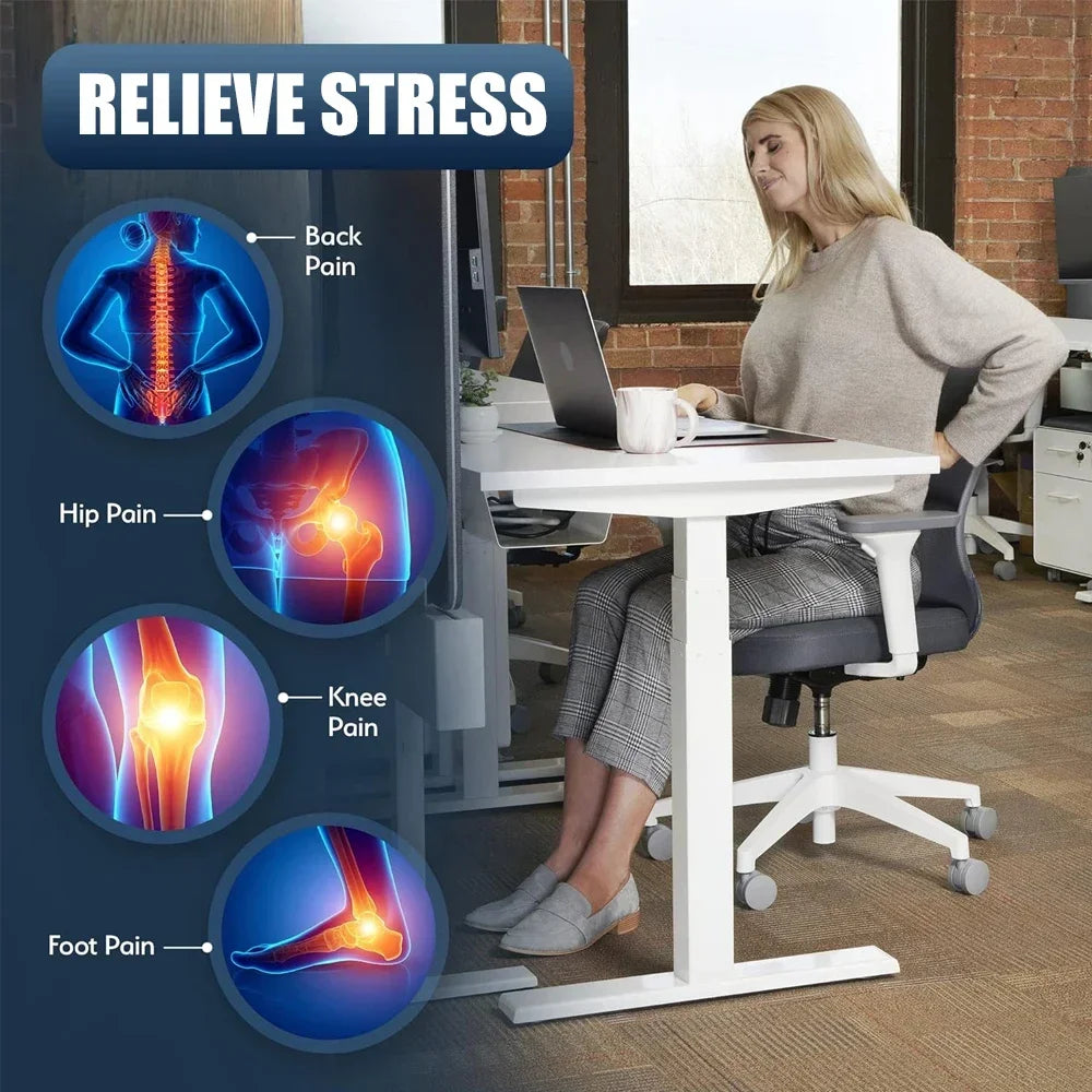 Adjustable Memory Foam Foot Rest – Ergonomic Under-Desk Support for Work, Home & Travel
