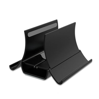 Adjustable Vertical Laptop Stand. 3-in-1 Space-Saving Holder for Laptops, Tablets & Phones