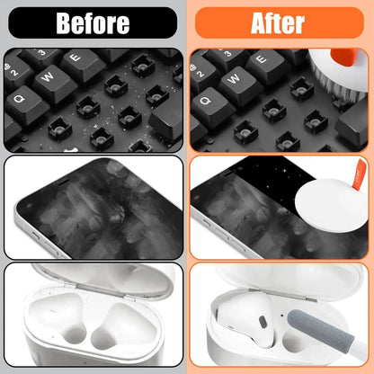 Keyboard & Screen Cleaning Kit – Multi-Purpose Cleaning Tools with Storage Box