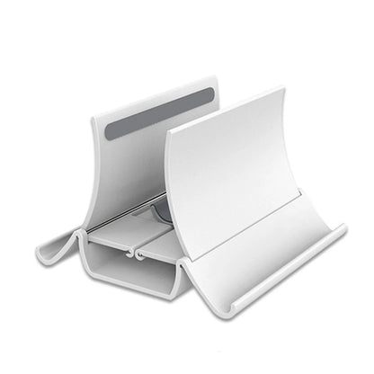 Adjustable Vertical Laptop Stand. 3-in-1 Space-Saving Holder for Laptops, Tablets & Phones