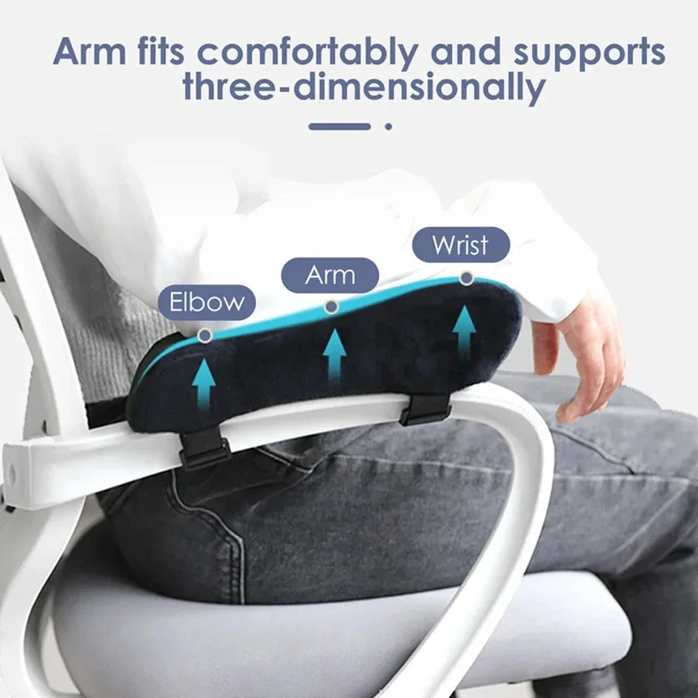 Ergonomic Armrest Pads – Soft Cushion Support for Office, Gaming & Desk Chairs