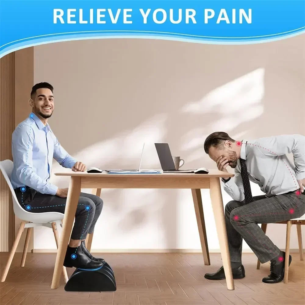 Adjustable Memory Foam Foot Rest – Ergonomic Under-Desk Support for Work, Home & Travel