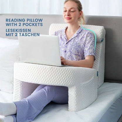 Soft Reading Pillow with Armrests – Ultimate Comfort for Gaming, Working & Lounging