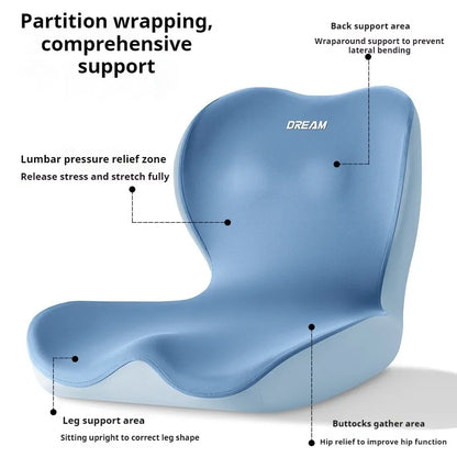 Orthopedic Memory Foam Seat Cushion – Ergonomic "L" Shape for Pain Relief & Comfort