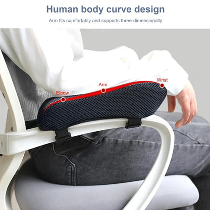Ergonomic Armrest Pads – Soft Cushion Support for Office, Gaming & Desk Chairs