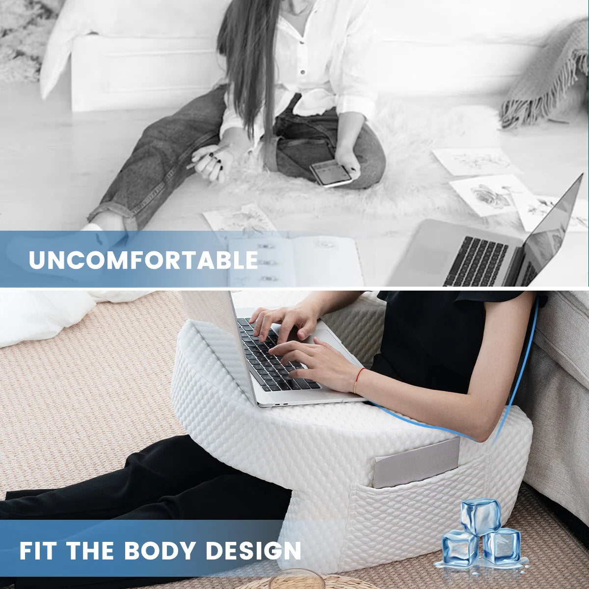 Soft Reading Pillow with Armrests – Ultimate Comfort for Gaming, Working & Lounging