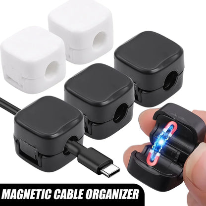 Magnetic Cable Organizer – Tidy Up Your Desk with Adjustable Cord Management