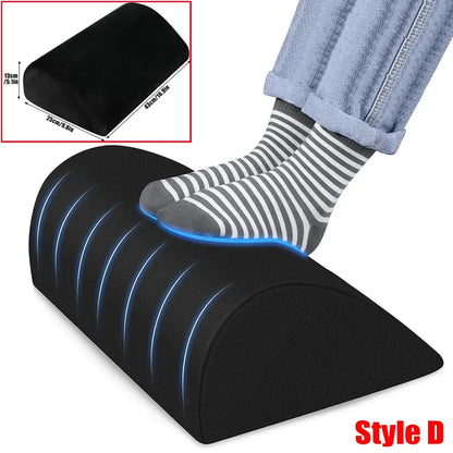 Adjustable Memory Foam Foot Rest – Ergonomic Under-Desk Support for Work, Home & Travel