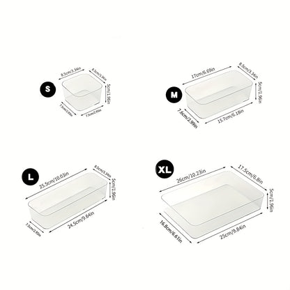 Multi-Drawer Plastic Desktop Organizer – Perfect for Keeping Your Drawers Organized!